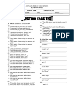 Test Tag Questions