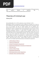 Theories of Criminal Law