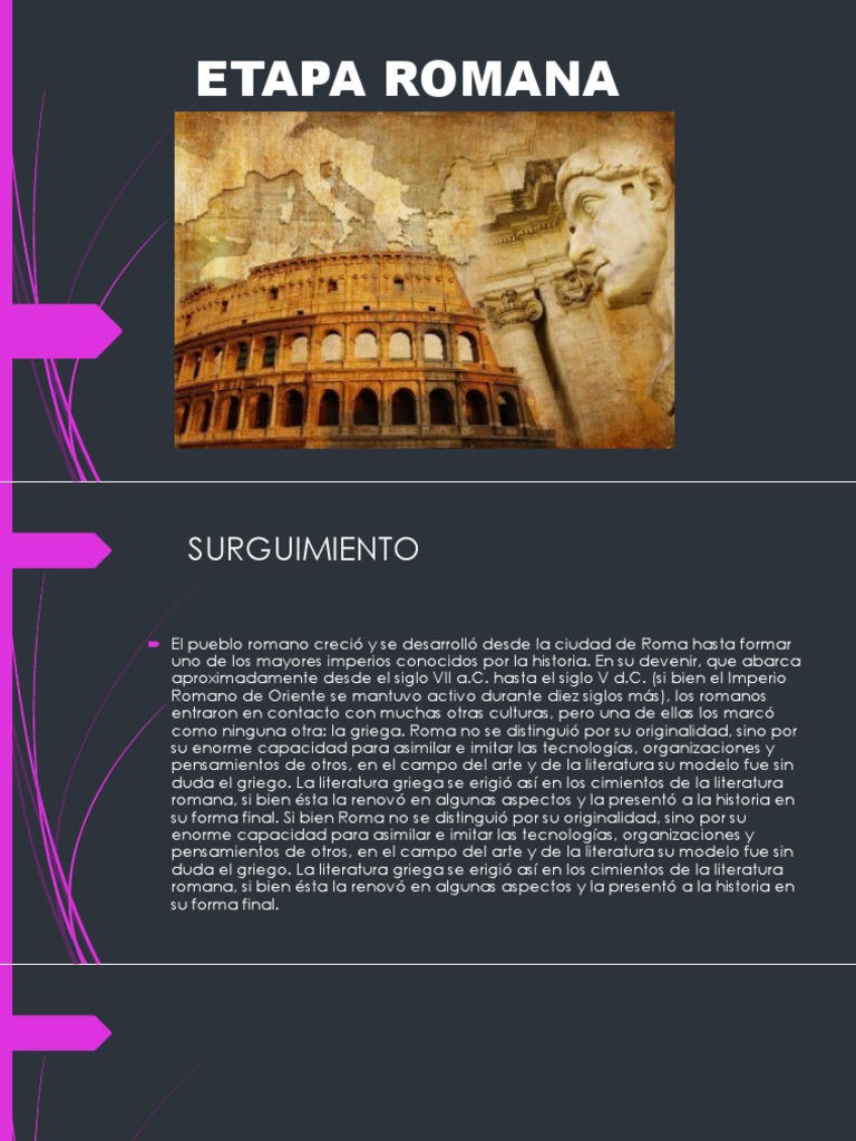 Etapa Romana | PDF | Roma antigua | latín