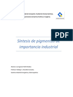 Informe 3 QIIE Síntesis de Pigmentos de Importancia Industrial