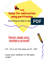 Rules For Subtraction Using Partitioning.: Everything You Need To Remember!