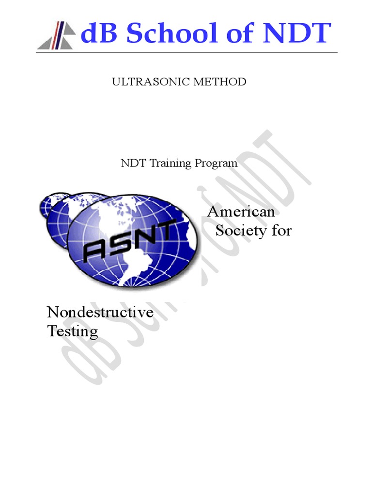 Ultrasonic Testing NDT Training Guide | PDF | Hertz | Nondestructive ...