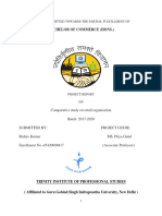 Bachelor of Commerce (Hons.) : Project Submitted Towards The Partial Fulfillment of