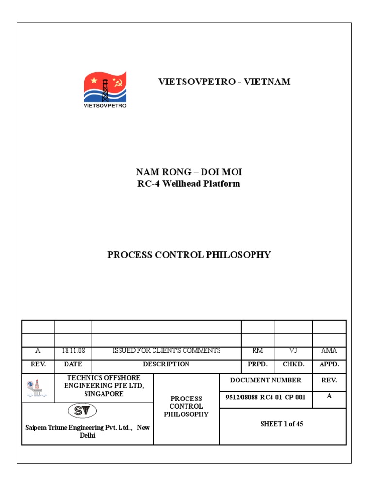 RC-4 Platform Control Philosophy Document | PDF | Scada | Personal ...