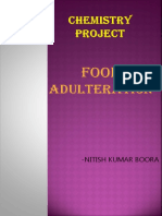 Investigatory Project On Food Adulteration - Class 12 Chemistry | PDF ...