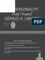 The PERSONALITY That I Have!