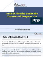 Rule of Priority Under The Transfer of Property Act: WWW - Lawskills.in