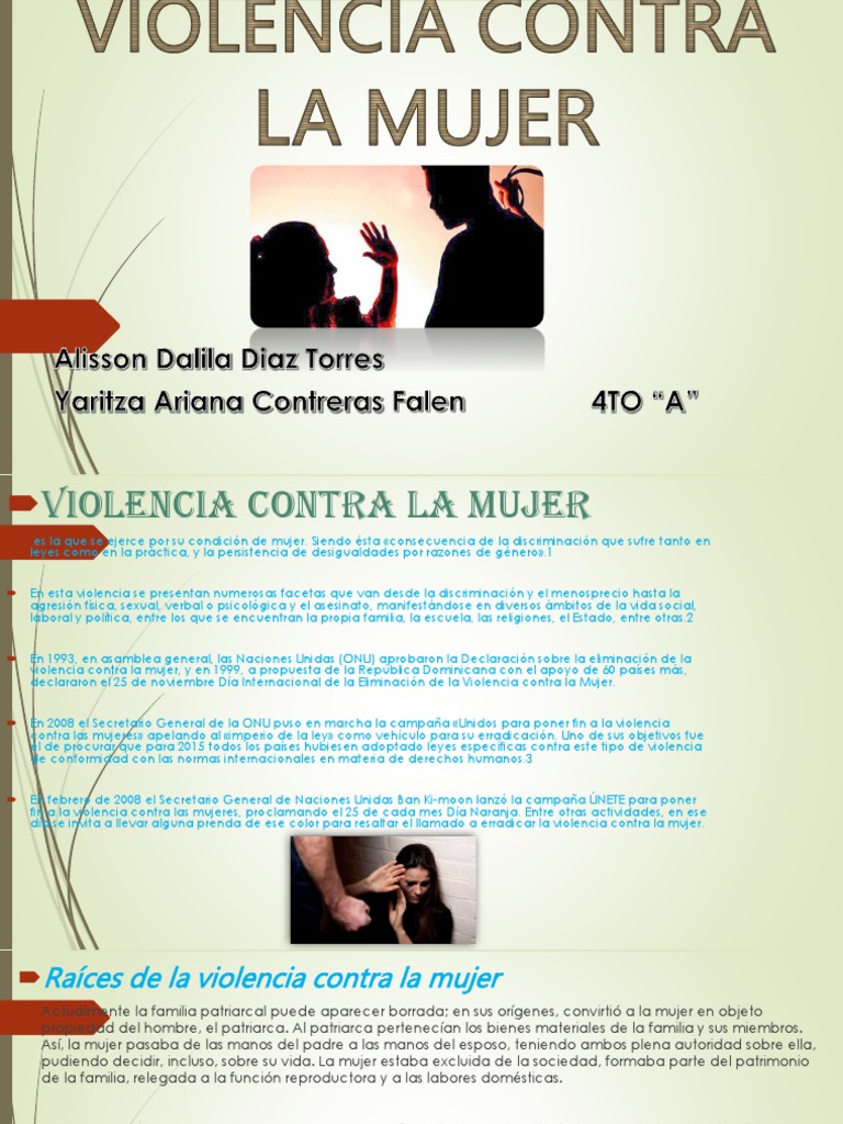 Violencia Contra La Mujer | PDF | La violencia contra las mujeres | Mujer