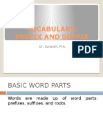 Vocabulary Prefix and Suffix