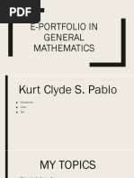 Genmath e Portfolio