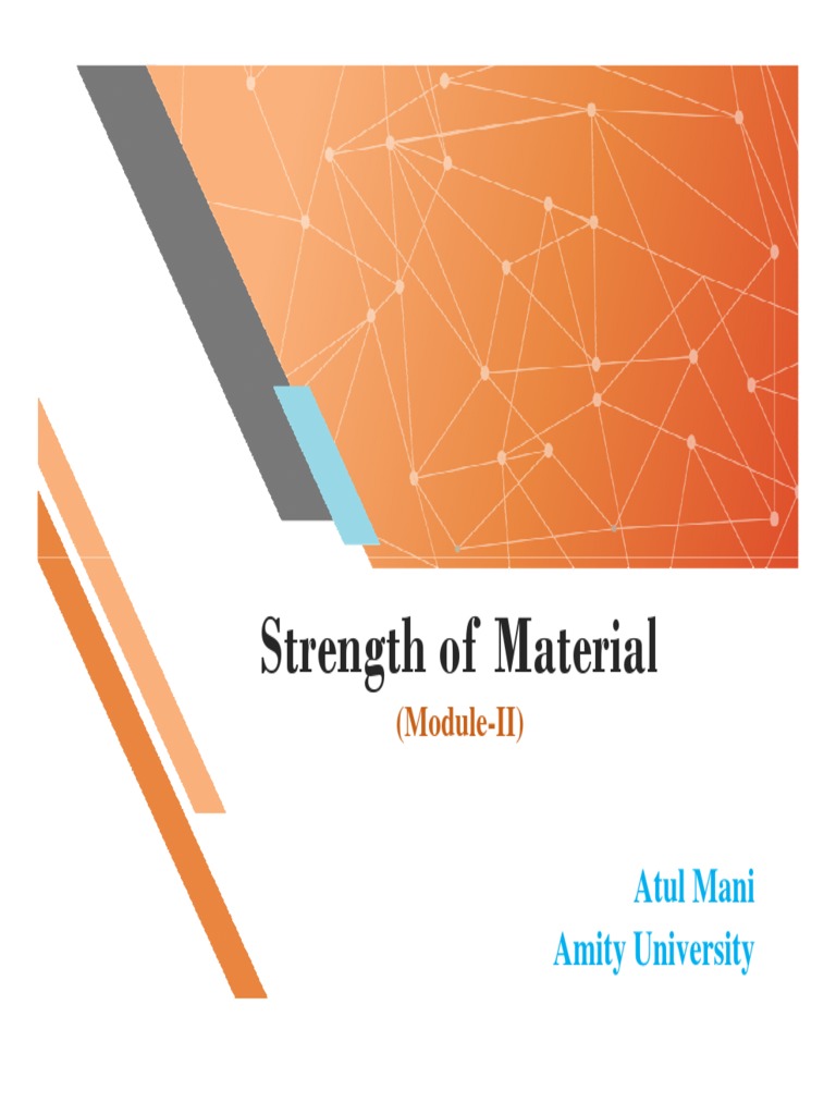 Strength of Material Notes PDF Elasticity (Physics) Deformation (Mechanics)