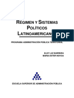 Régimen y sistemas políticos latinoamericanos