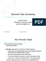Aperiodic Task Scheduling: Gerhard Fohler Mälardalen University, Sweden Gerhard - Fohler@mdh - Se