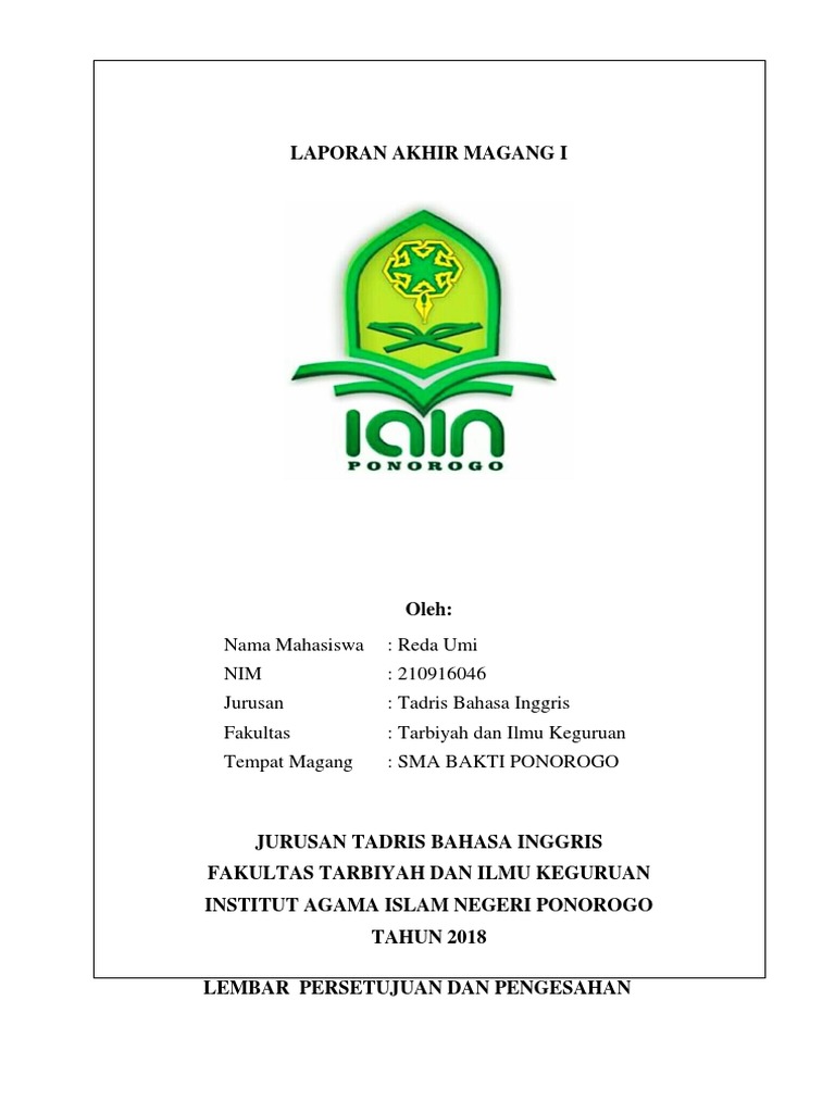 Laporan Akhir Magang 1 Reda Umi