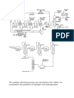 The Catalytic Reforming Process Was Developed in The 1950s. It Is Conducted in The Presence of Hydrogen Over Hydrogenation