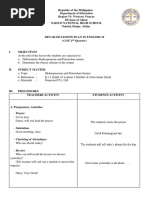 Detailed Lesson Plan in Sonnet