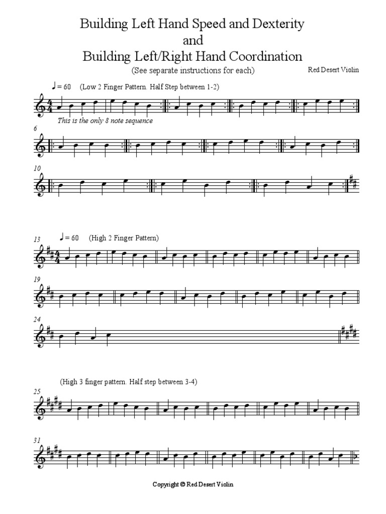 Lefthandexercises PDF | PDF
