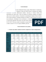 Análise estatística de variáveis para estimativa de eficiência energética