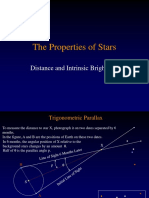 The Properties of Stars: Distance and Intrinsic Brightness