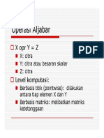 Operasi Operasi Dasar Pengolahan Citra