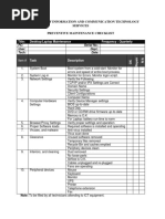 8714791 Preventive Maintenance Checklist