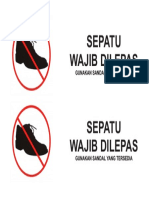 Lepas Sepatu Pakai Sandal