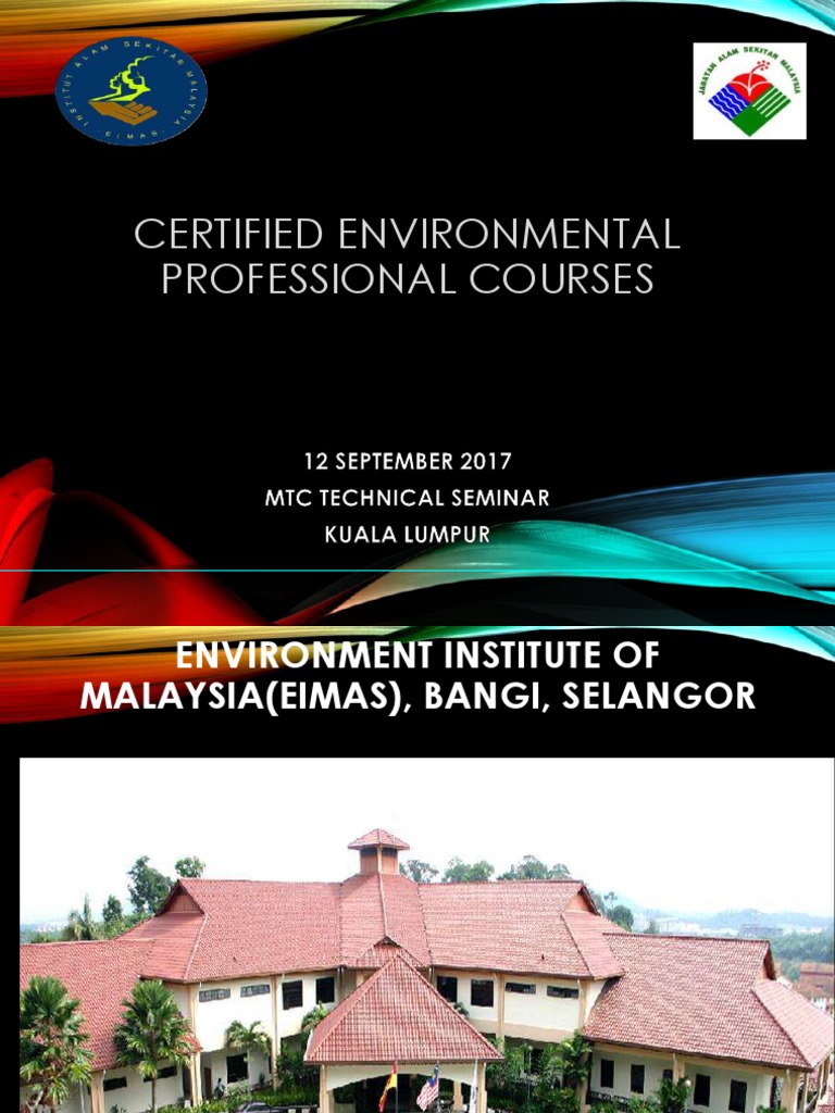 Certified Environmental Professional Courses | PDF | Waste Management ...