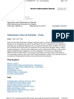 Maintenance Interval Schedule - Prime: Operation and Maintenance Manual