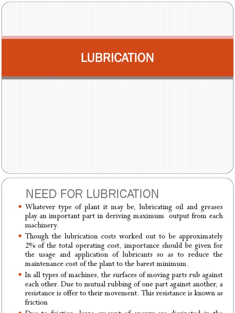 The Importance of Effective Lubrication A Comprehensive Guide to