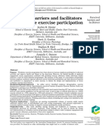Perceived Barriers and Facilitators To Workplace Exercise Participation