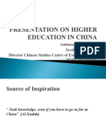 Presentation On Higher Education in China