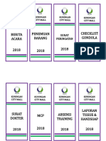 Berita Acara Penemuan Barang Checklist Gondola 2018: Surat Peringatan