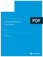 Milestone Universal Driver Guide