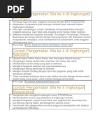 Contoh Pengamalan Sila Ke 4 Di Lingkungan Keluarga