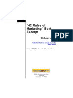 "42 Rules of Marketing" Book Excerpt: by Laura Lowell