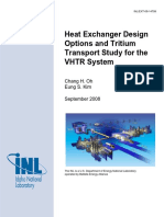 Heat Exchanger Design Options and Tritium Transport Study For The VHTR System