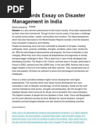 1530 Words Essay On Disaster Management in India