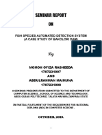 Seminar Report: Fish Species Automated Detection System (A Case Study of Bakolori Dam)