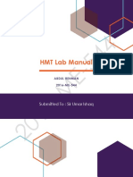 HMT Lab Manual Experiments on Heat Transfer
