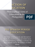 Philosophical Aims of Education in The Philippines