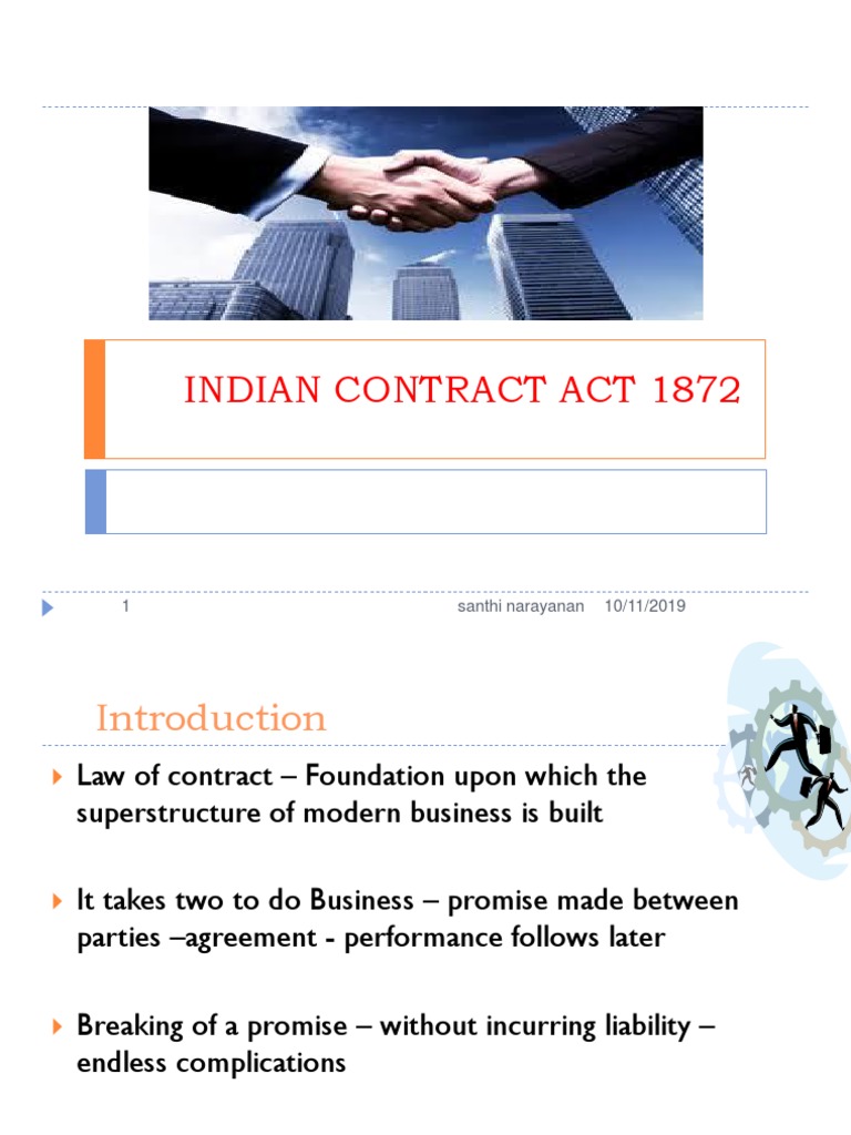 Key Aspects of Indian Contract Act 1872 | PDF | Offer And Acceptance ...