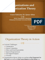 Organization Theory and Design (Chap # 1)