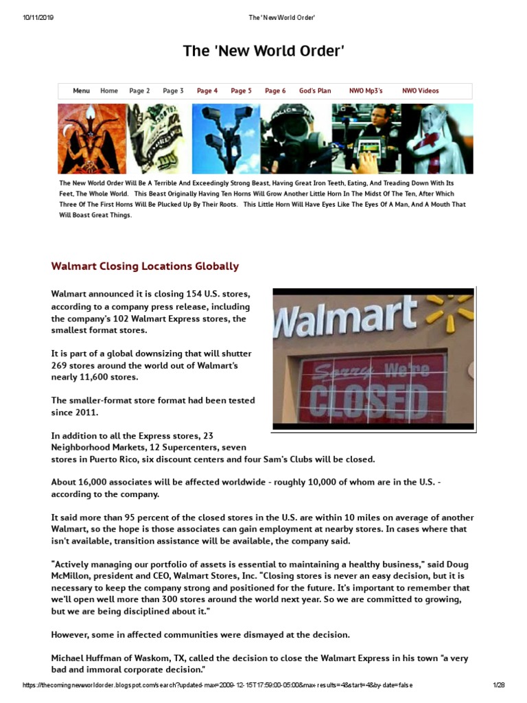 The 'New World Order' Page 3 | PDF | New World Order (Conspiracy Theory ...
