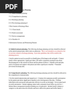 The Process of Discharge Planning