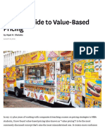 A Quick Guide To Value-Based Pricing
