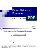 2basic Statistics Formula