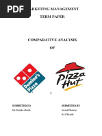 Download Pizza Hut and Dominos A comparative analysis by Anand Dhawan SN42978212 doc pdf