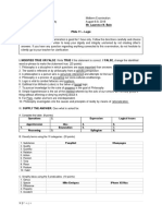 Mr. Laurence N. Balo Philo 11 - Logic General Directions: This Examination Is Good For 1 Hour Only. Follow The Directions Carefully and Choose