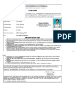 Admit Card: Venue of Examination: Jadavpur Vidyapith, 188, Raja S. C. Mullick Road, KOLKATA - 700 032