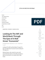 IMF - WORLD BANK - WALL STREET
